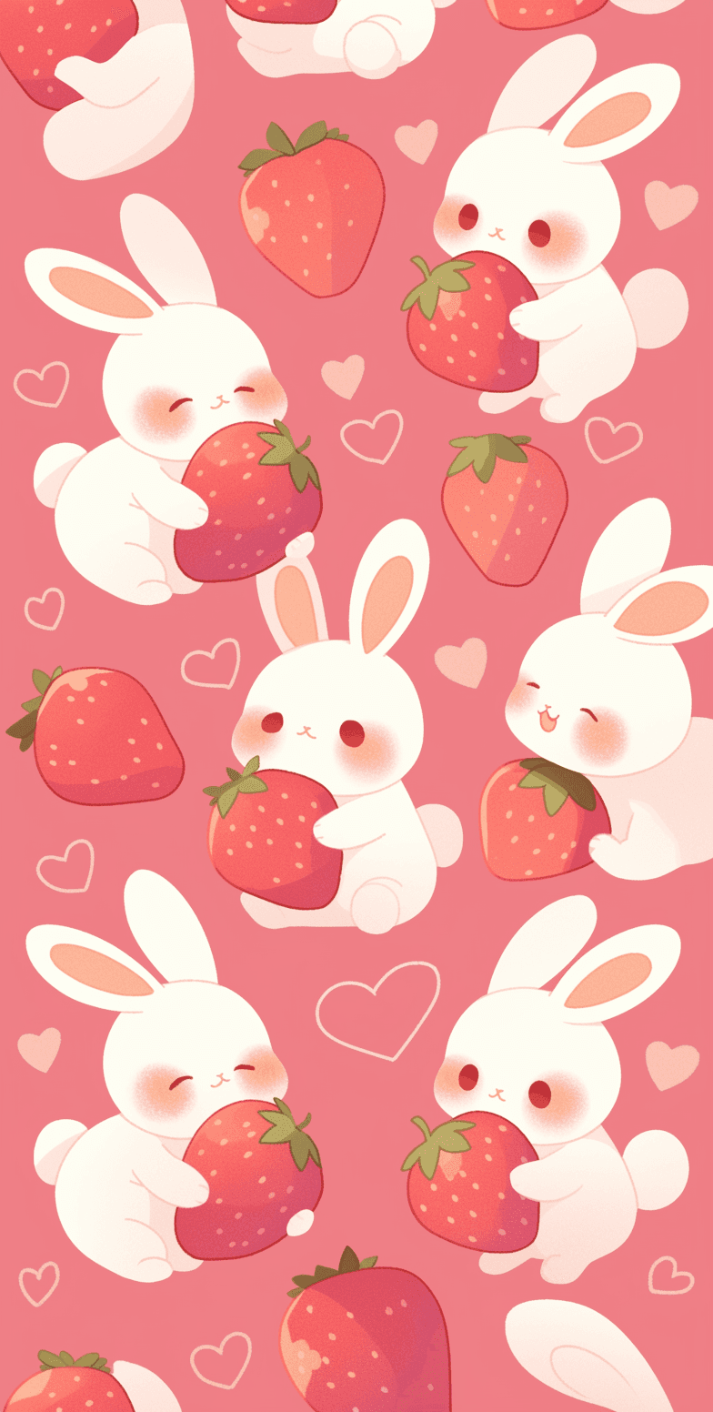 Cartoon Bunny original repeating artwork