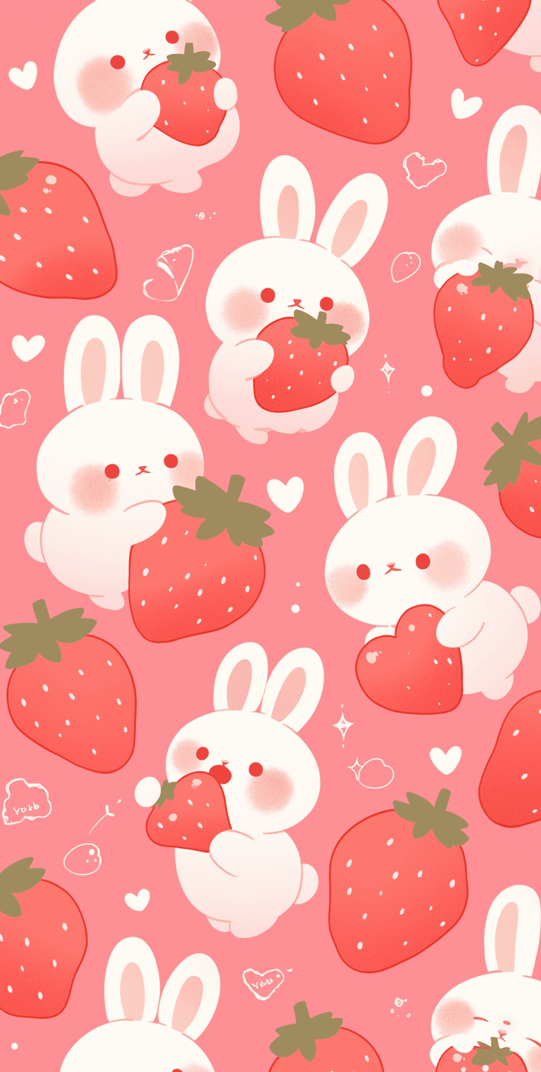 Cartoon Bunny Tribe original repeating artwork