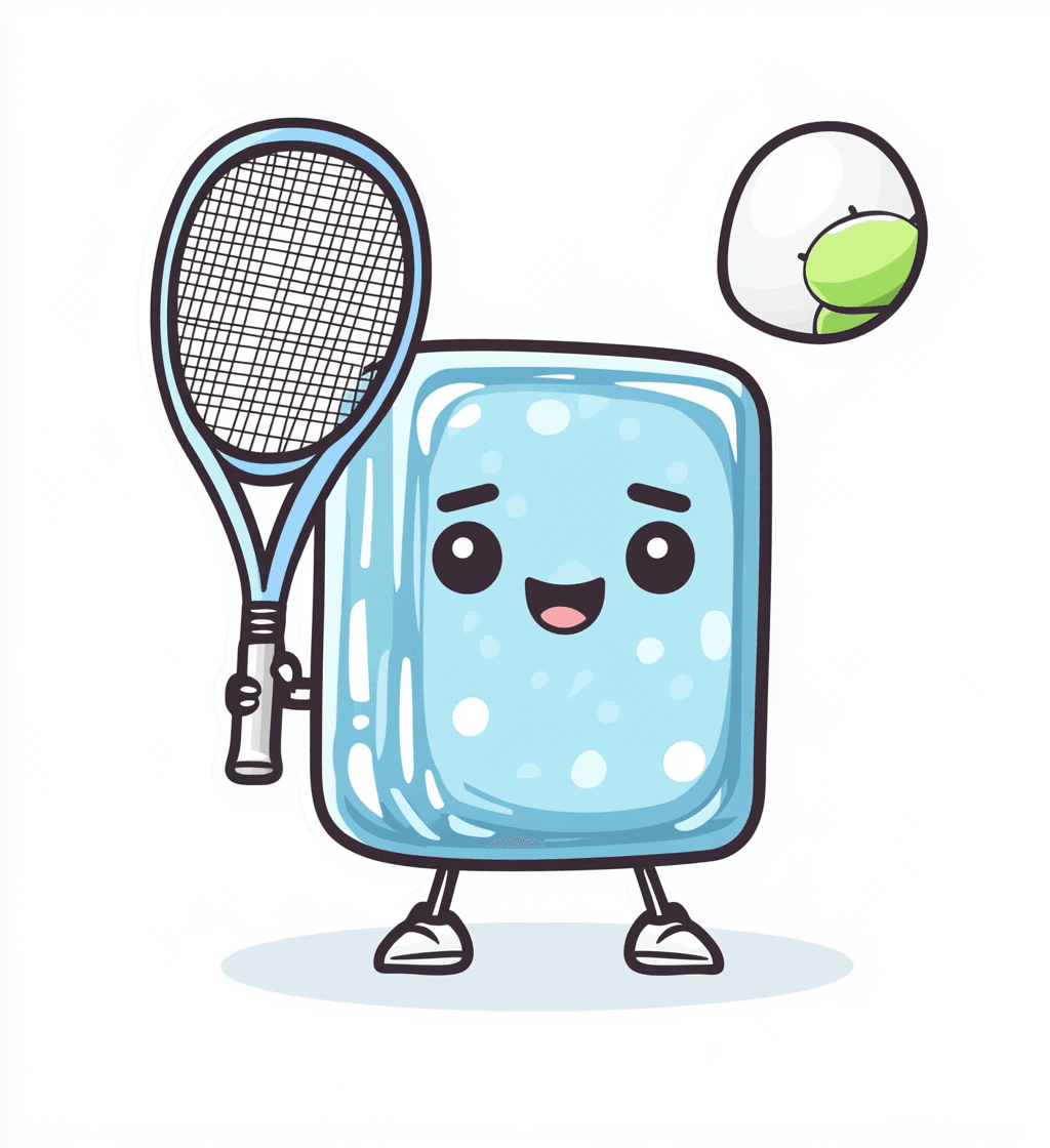 Racket Glow original repeating artwork