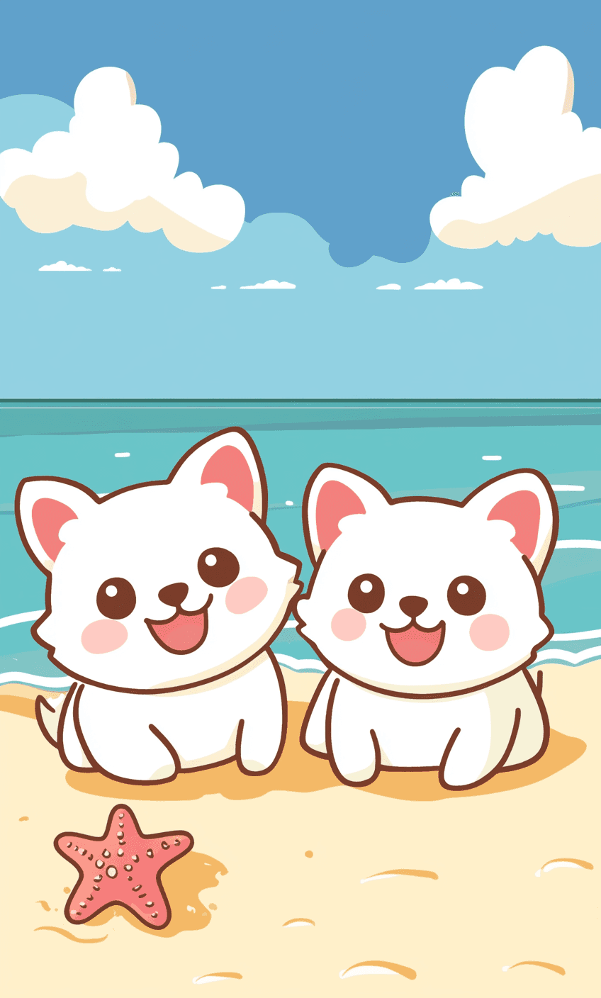 Cute Puppy Wander original repeating artwork