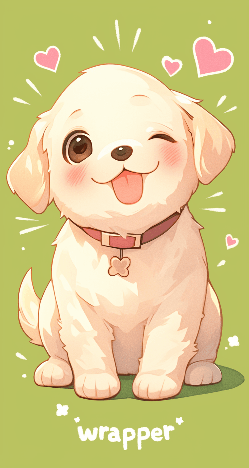Cute Puppy Dawn original repeating artwork