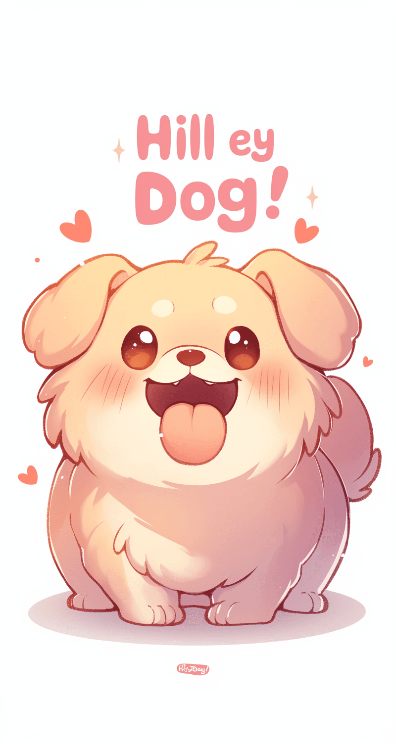 Cute Puppy Avenue original repeating artwork