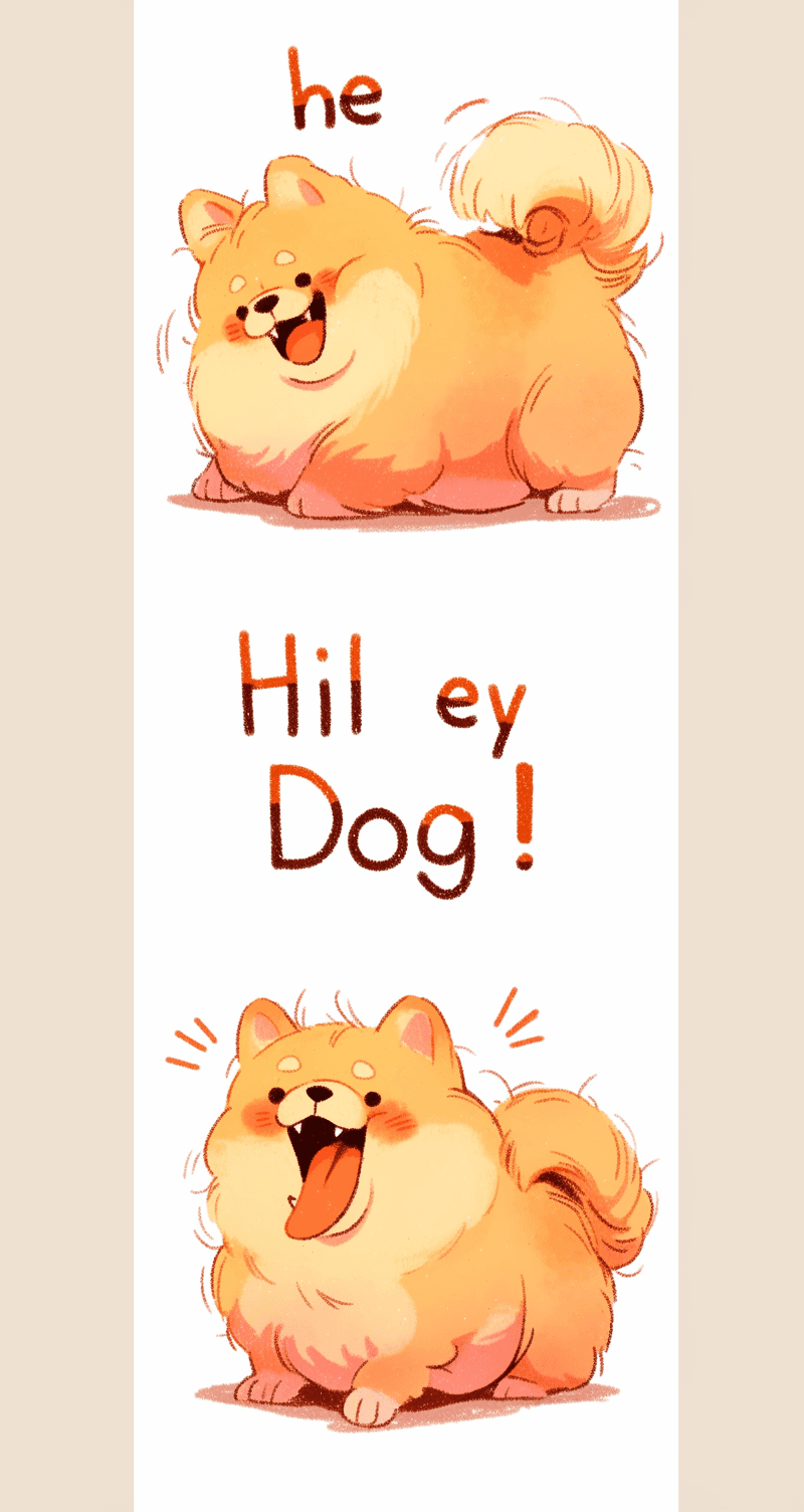 Cute Puppy Morning original repeating artwork