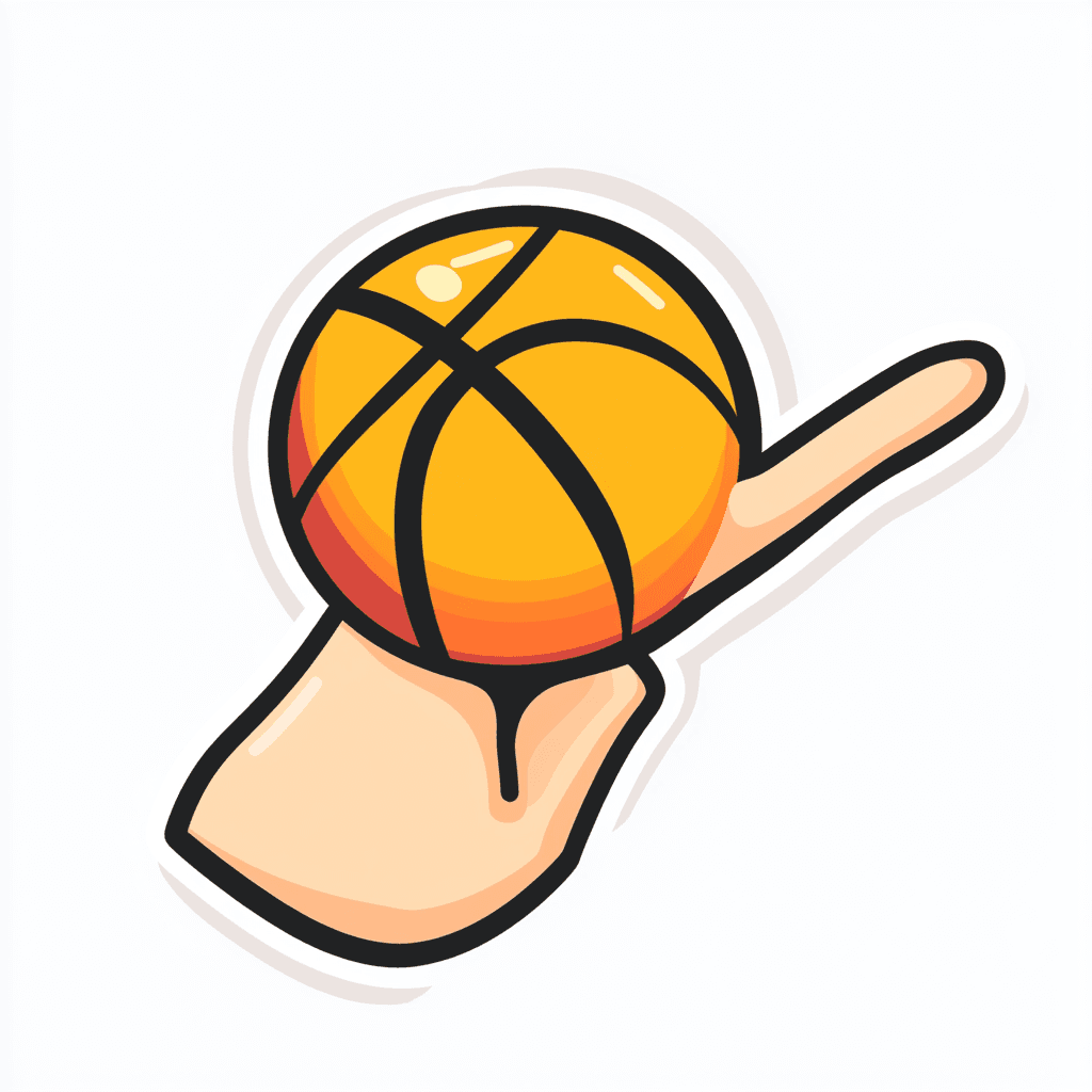 Basketball Trail original repeating artwork