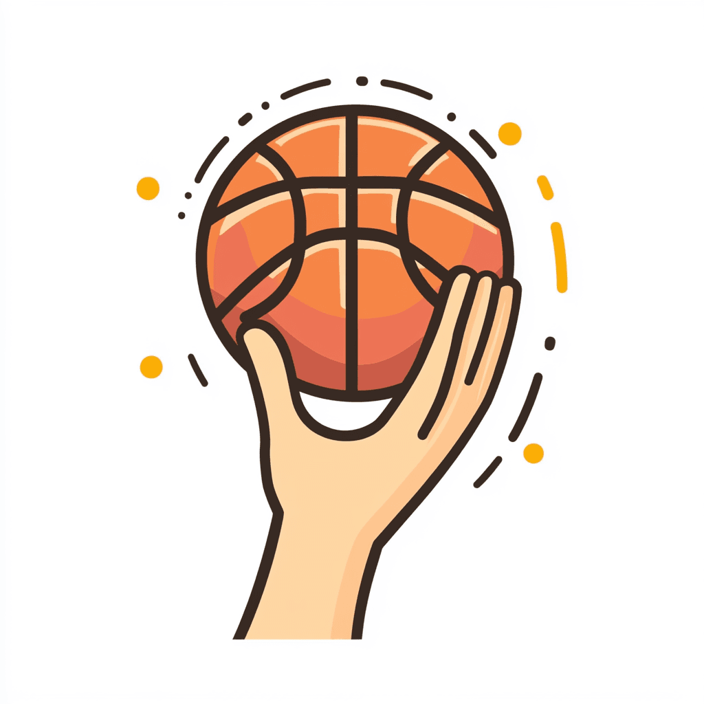 Basketball Spark original repeating artwork