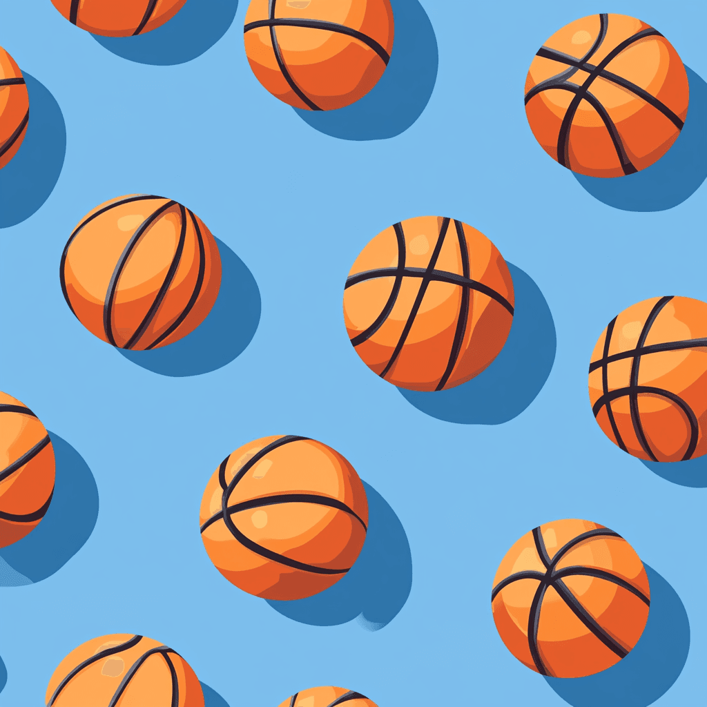 Basketball Coast original repeating artwork