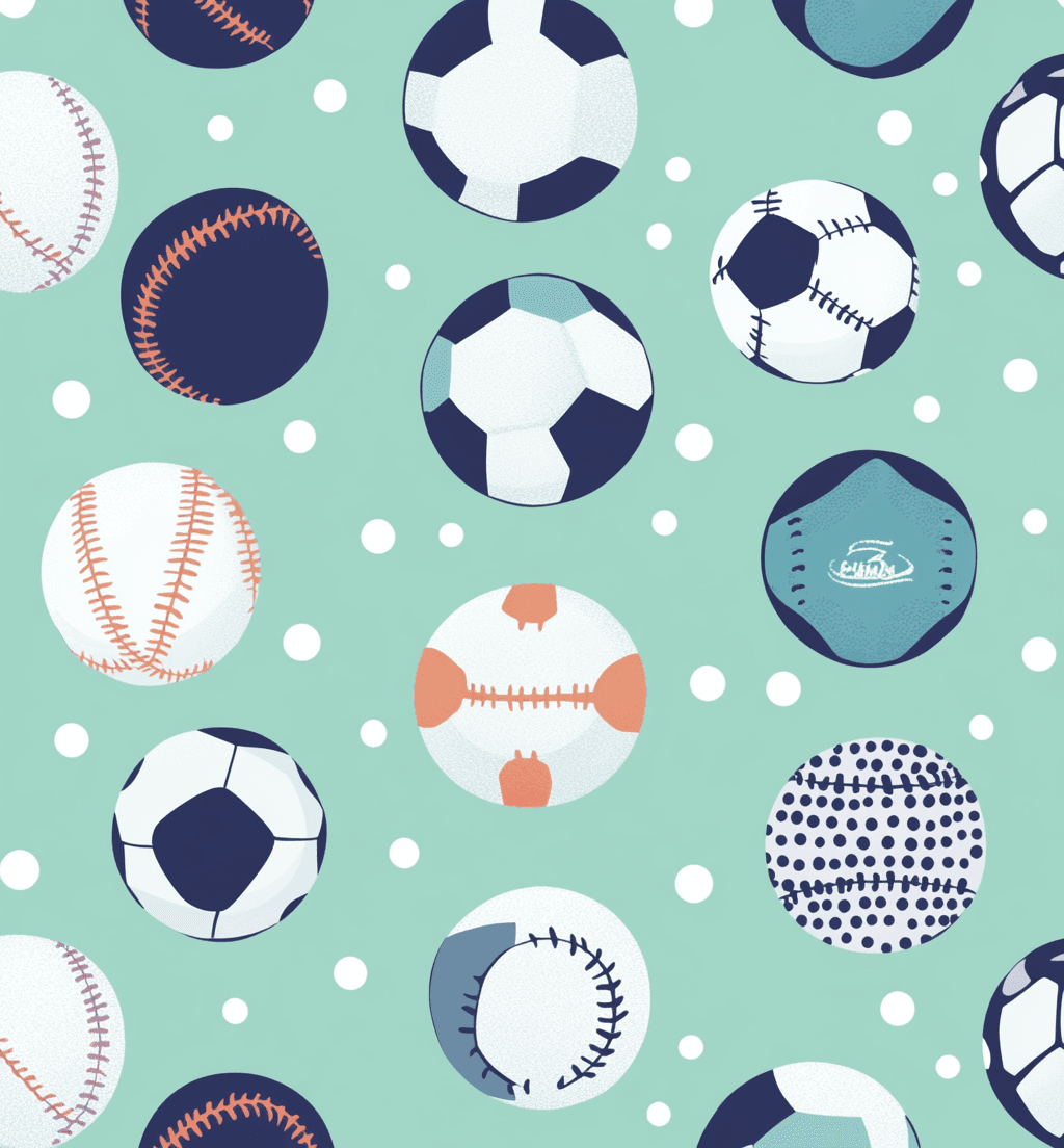 Soccer Wander original repeating artwork