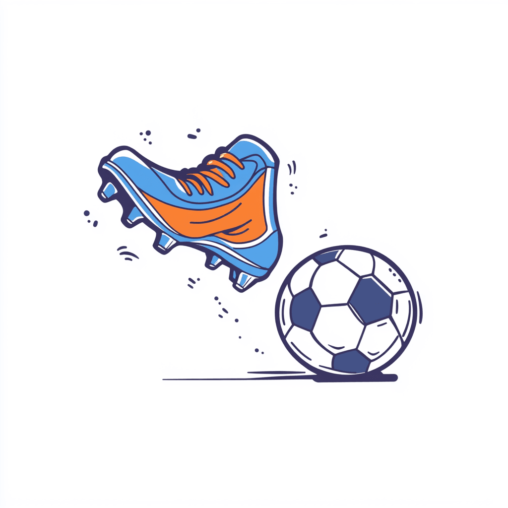 Soccer Sunlit original repeating artwork