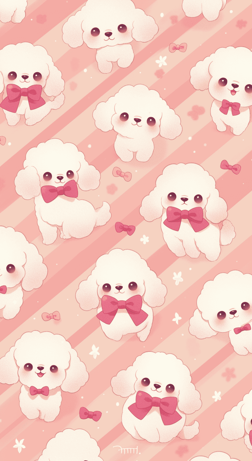 Cute Puppy Flip original repeating artwork