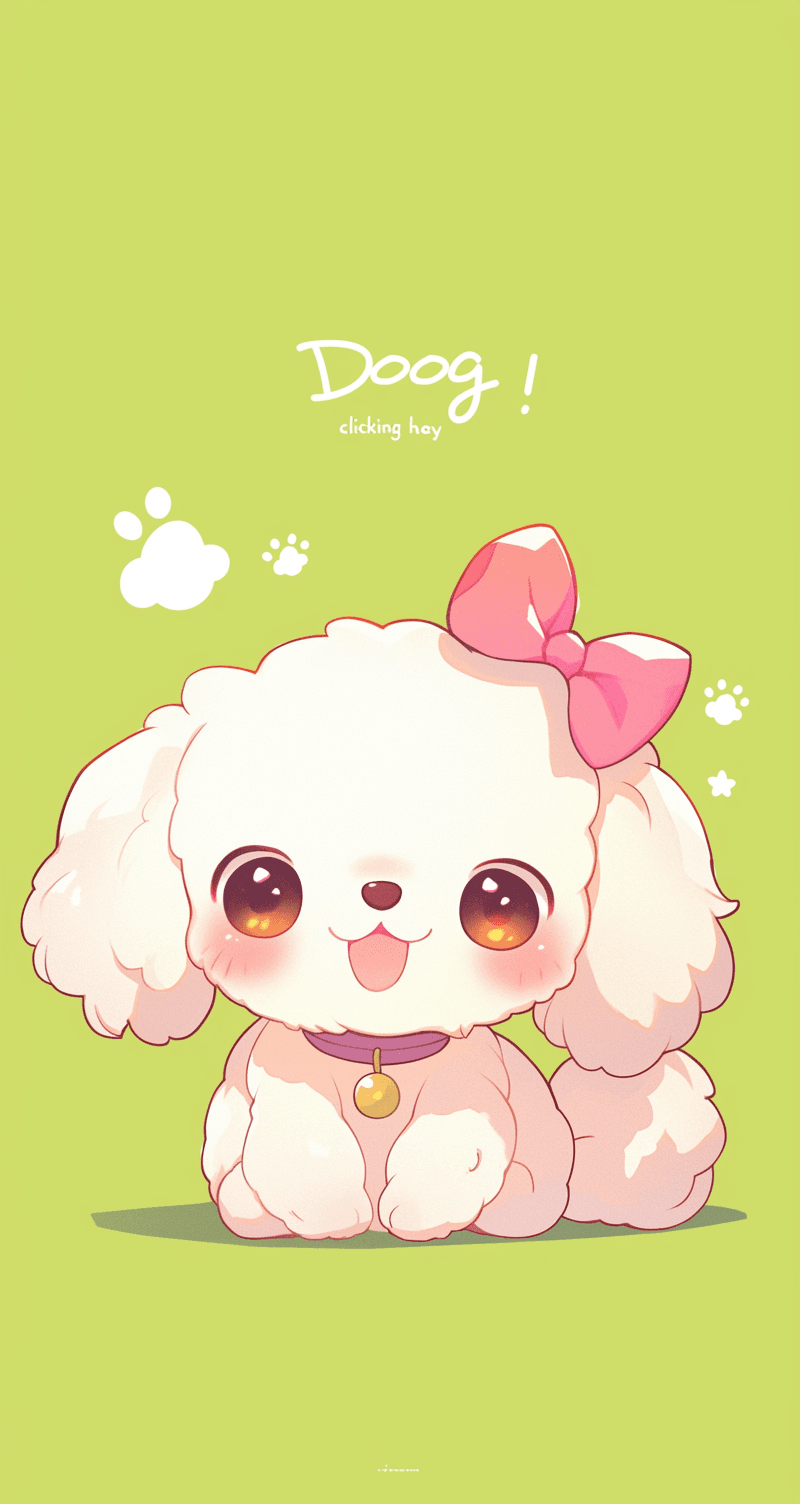 Cute Puppy Road original repeating artwork