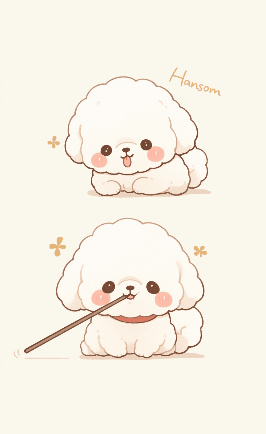 Cute Puppy Point original repeating artwork