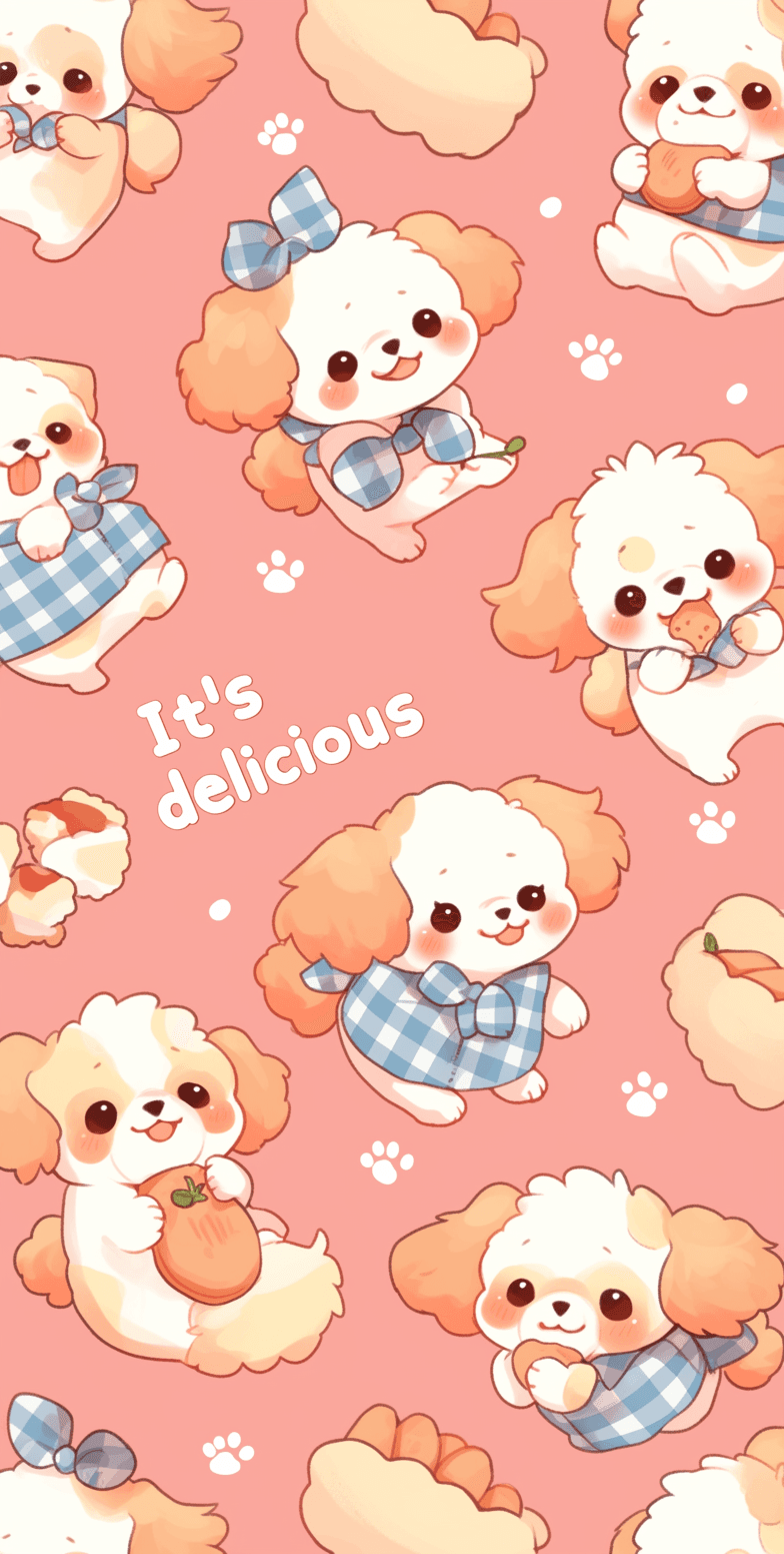 Cute Puppy Press original repeating artwork