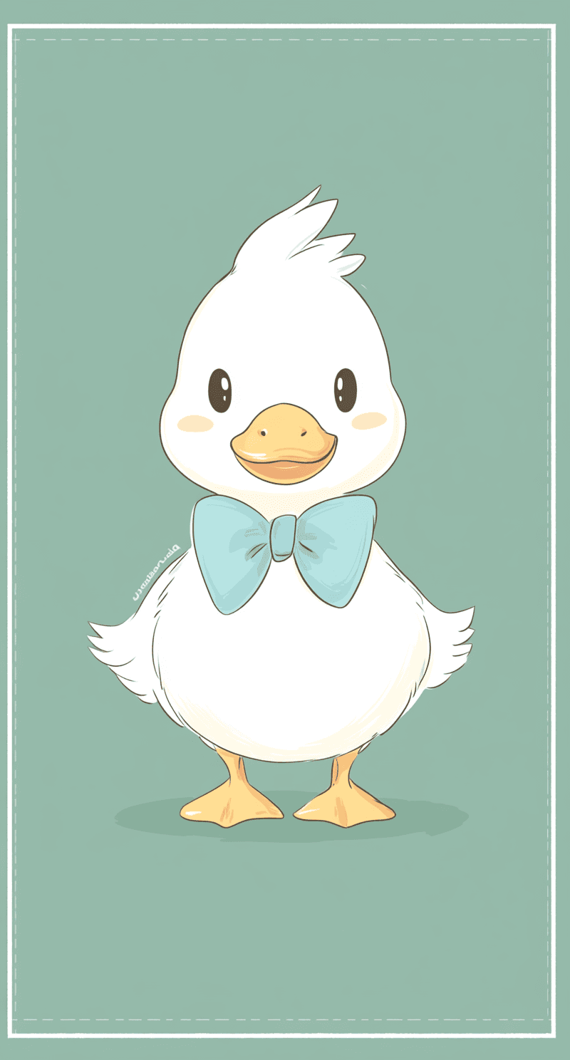 Cute Duck Festival original repeating artwork