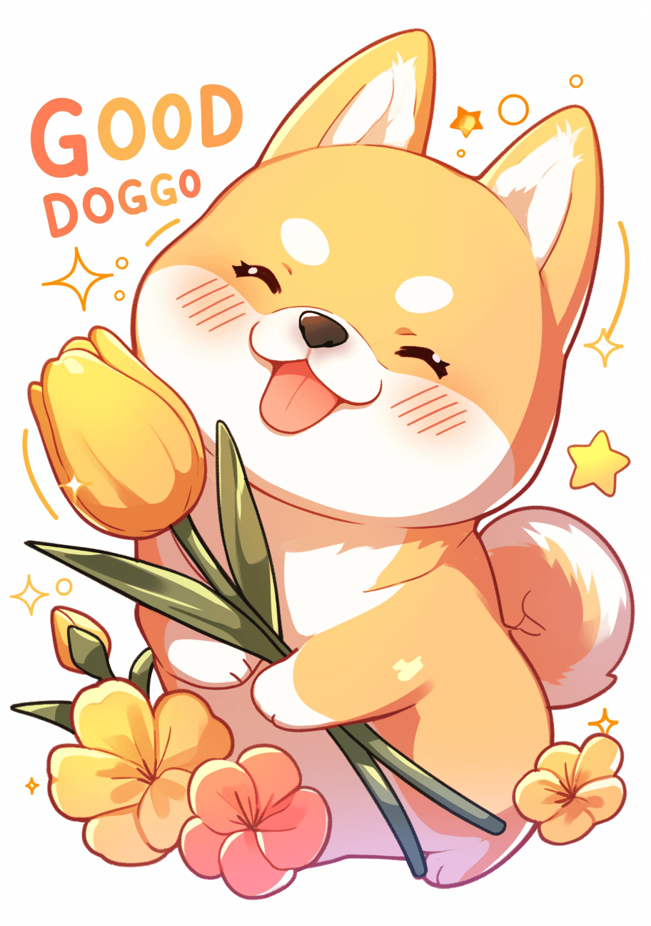 Cute Puppy Beats original repeating artwork