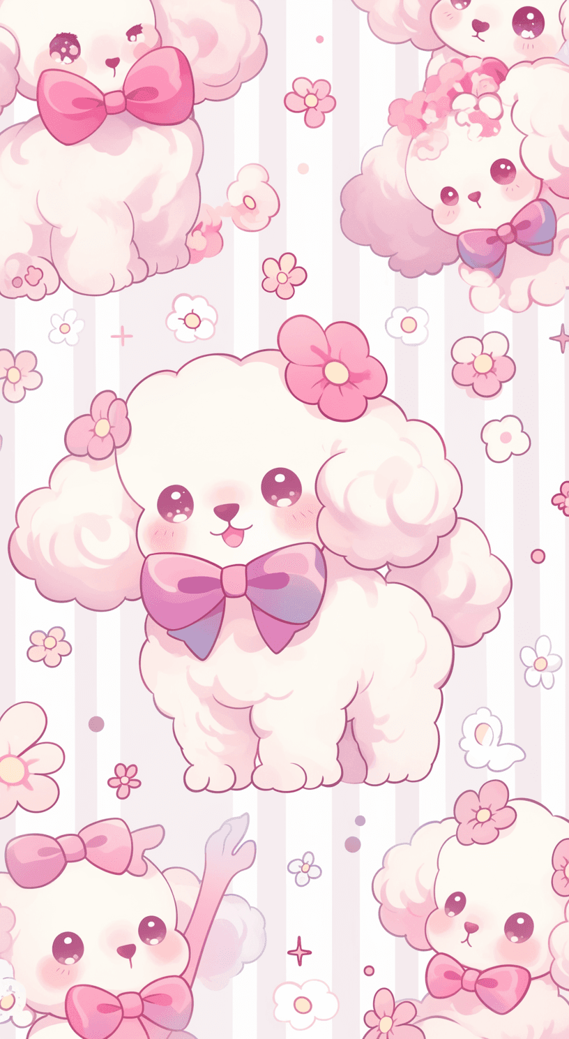 Cute Puppy Street original repeating artwork