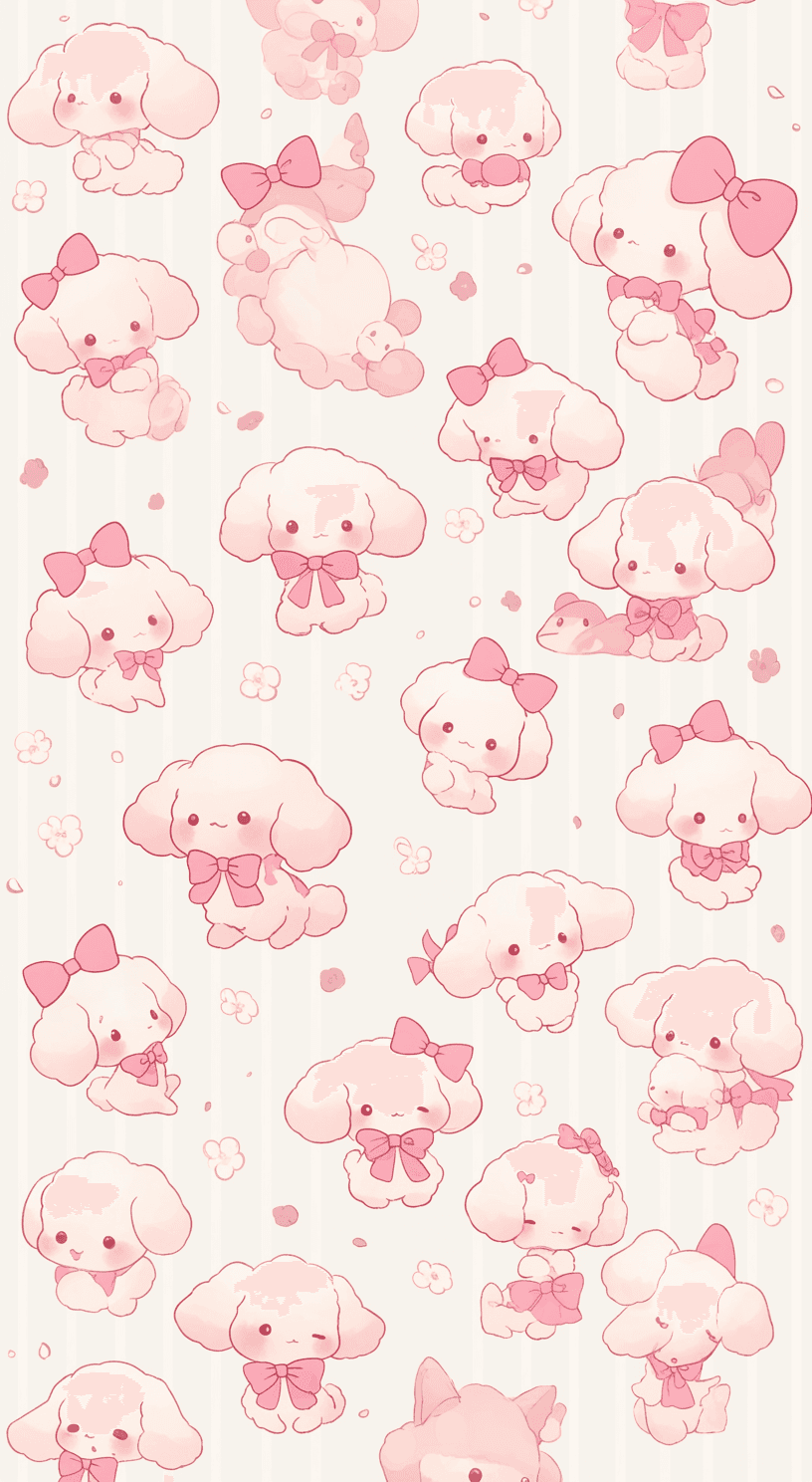 Cute Puppy Amber original repeating artwork