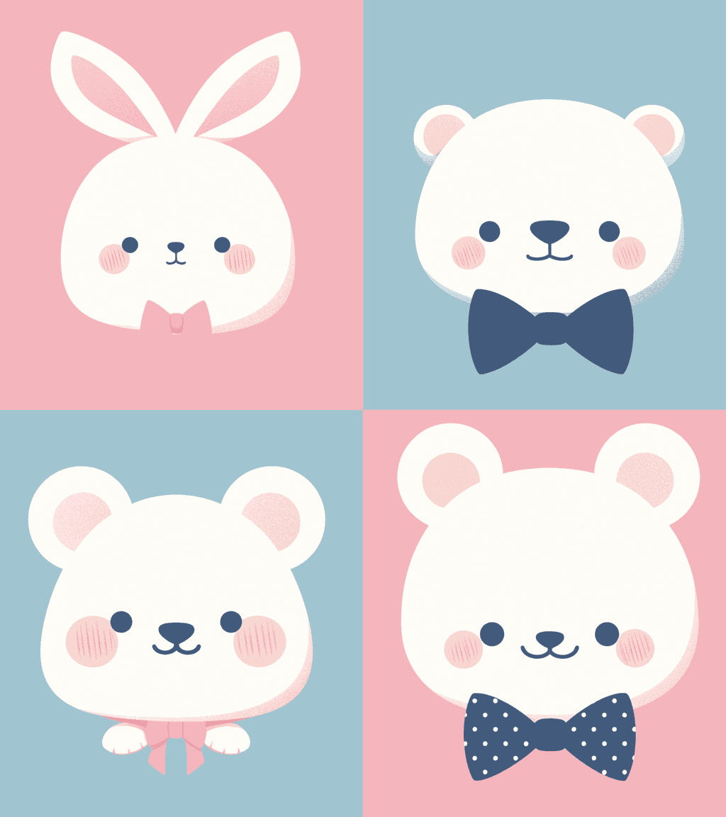 Cute Animals Groove original repeating artwork