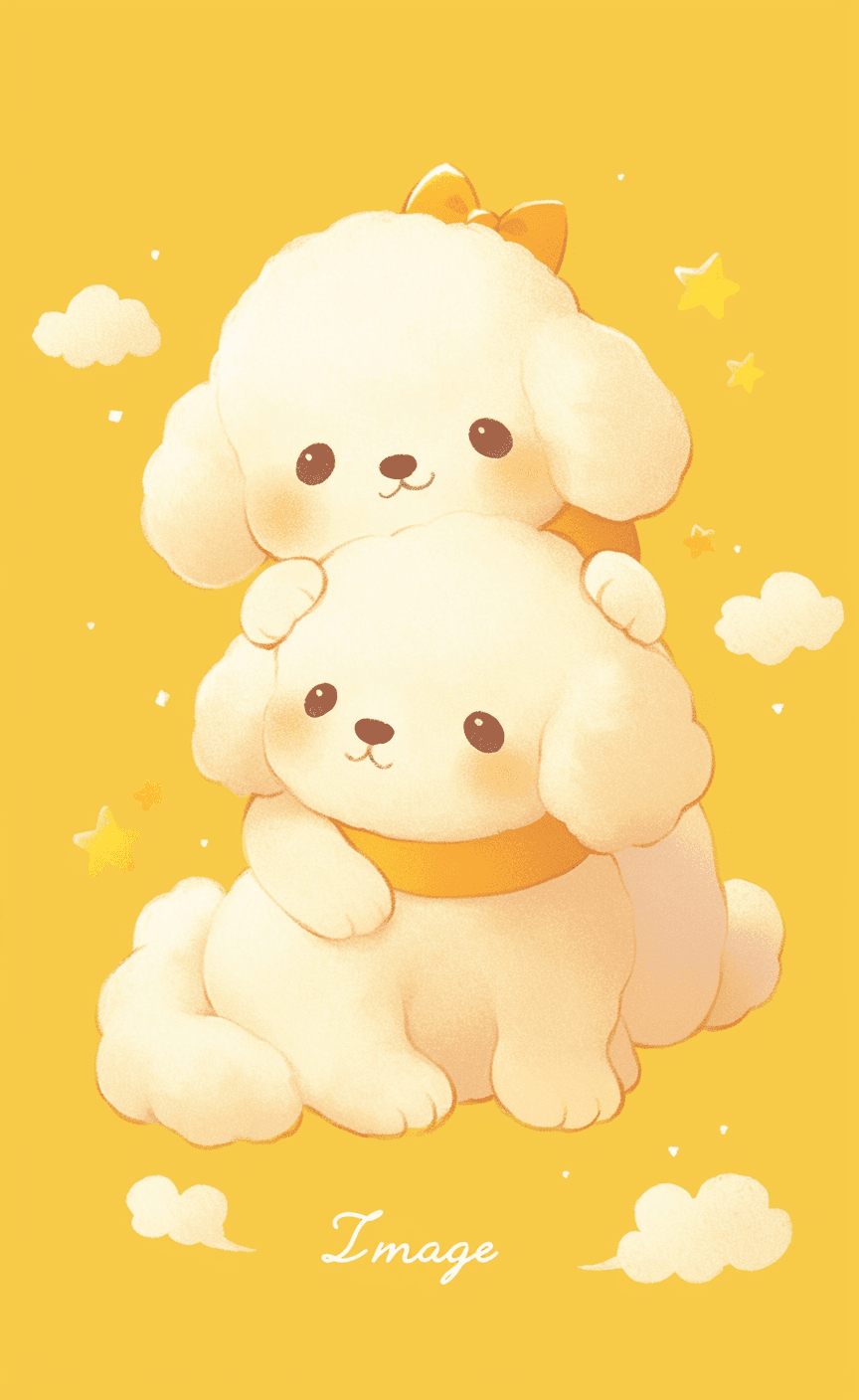 Cute Puppy Line original repeating artwork