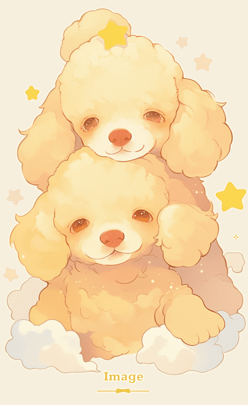 Cute Puppy Rooftop original repeating artwork