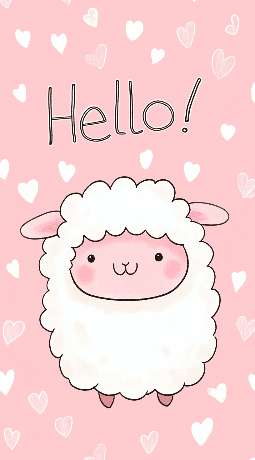 Cute Sheep Collective original repeating artwork