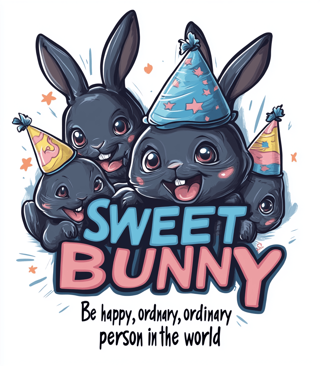 Bunny Rise original repeating artwork