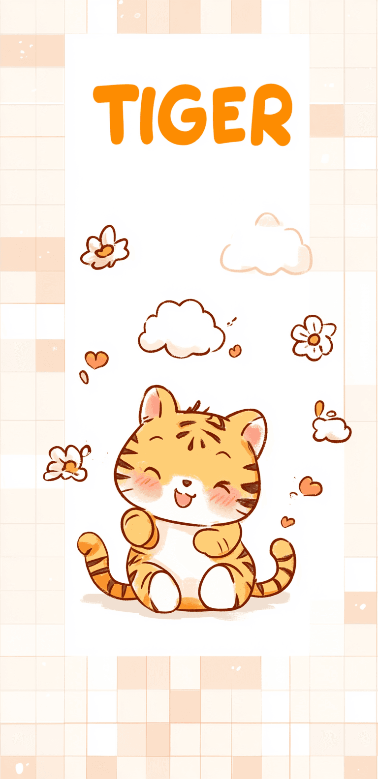Cute Tiger Gang original repeating artwork