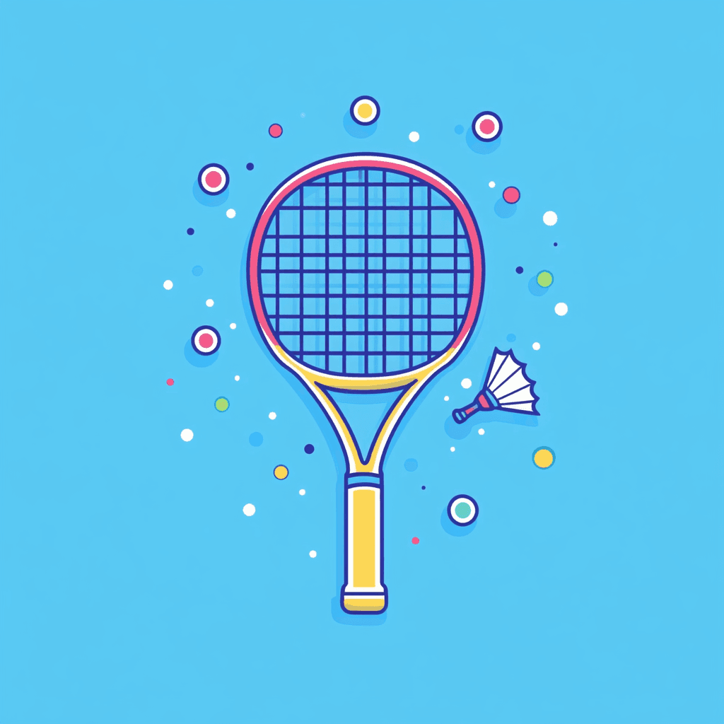 Racket Jam original repeating artwork