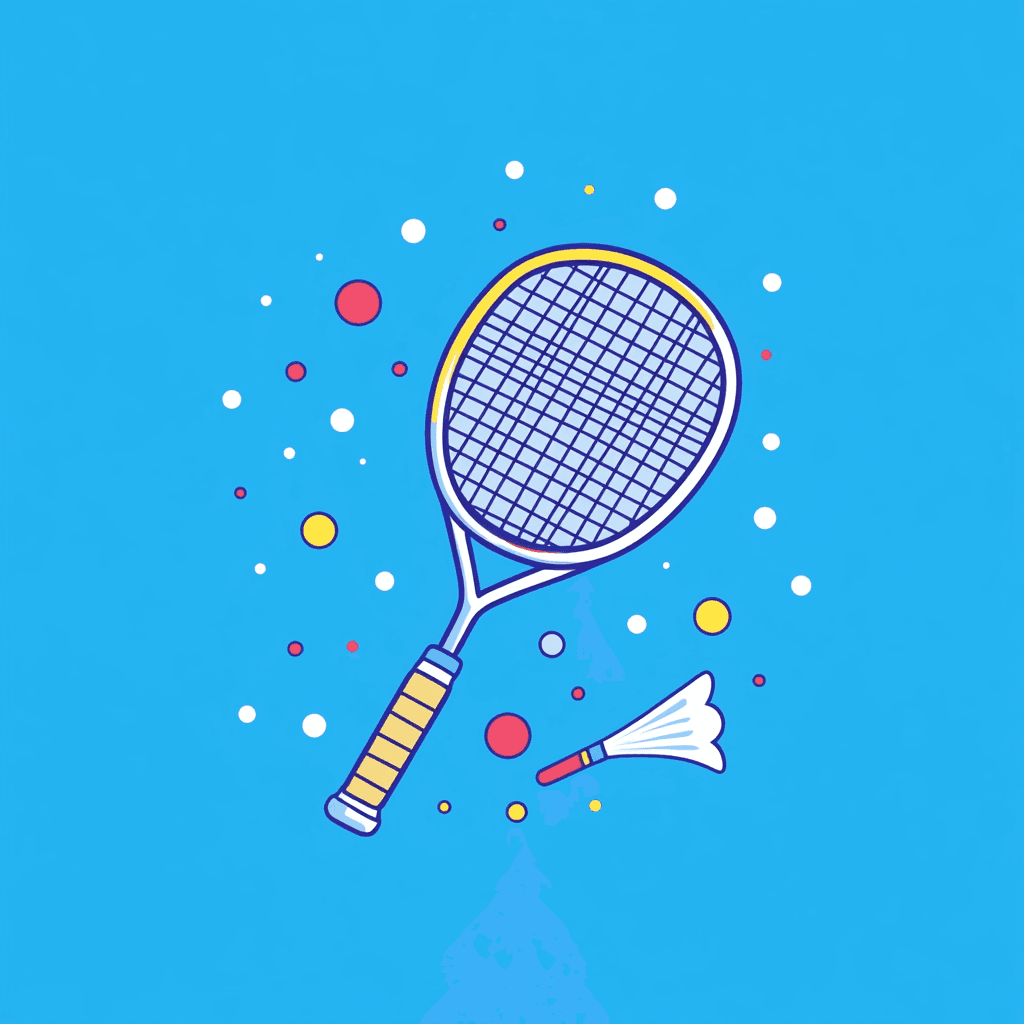 Racket Bop original repeating artwork