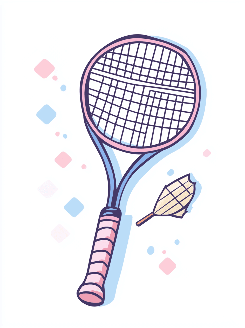 Racket Bounce original repeating artwork