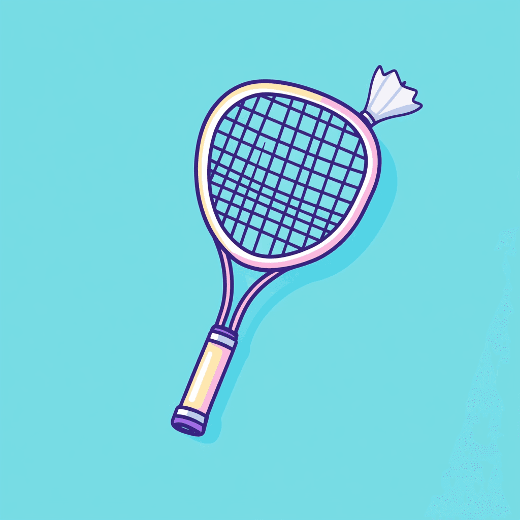 Racket Picnic original repeating artwork