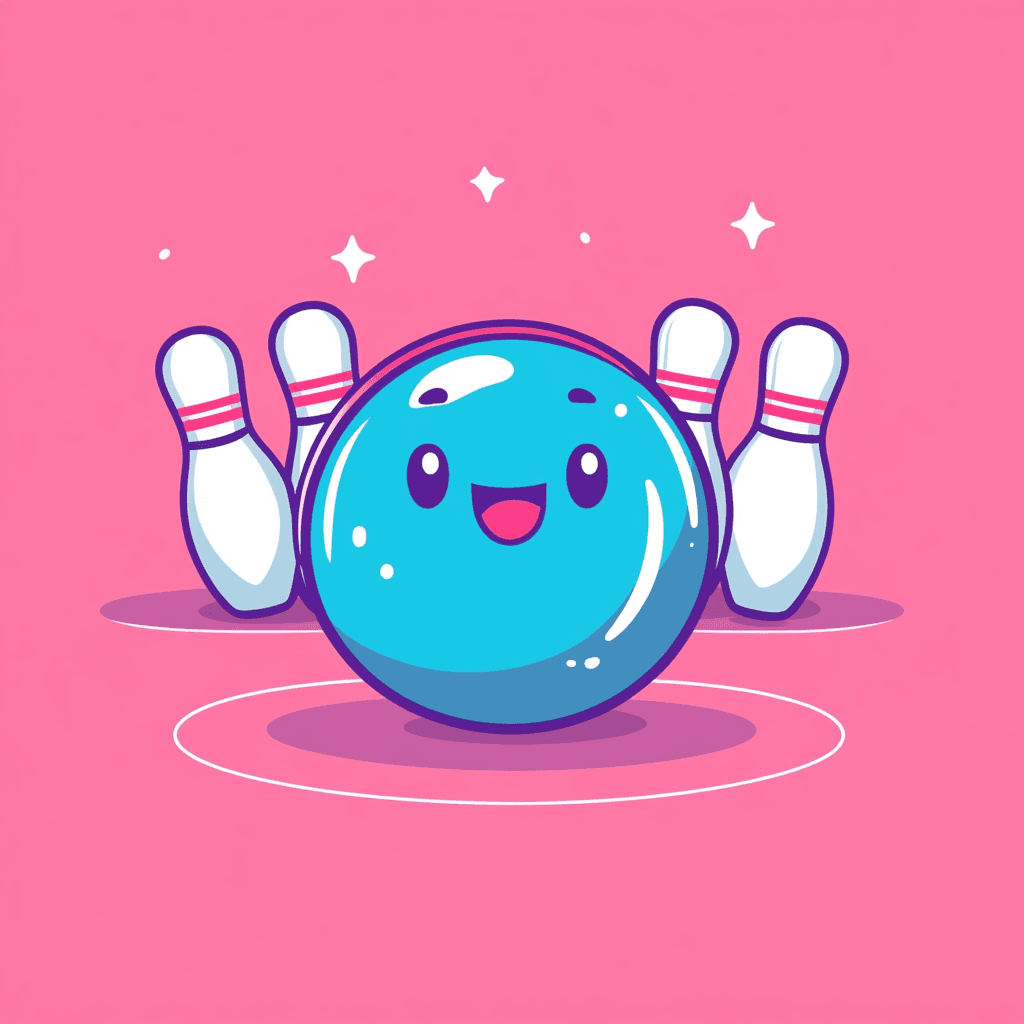 Bowling Crew original repeating artwork
