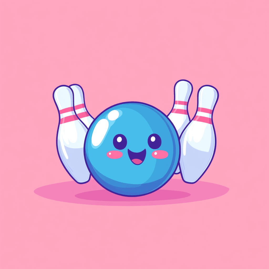 Bowling Snap original repeating artwork