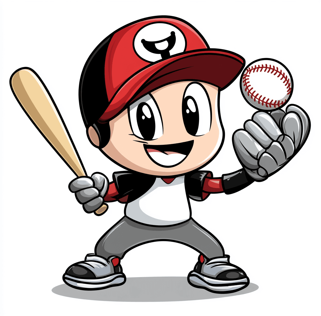 Baseball Fizz original repeating artwork