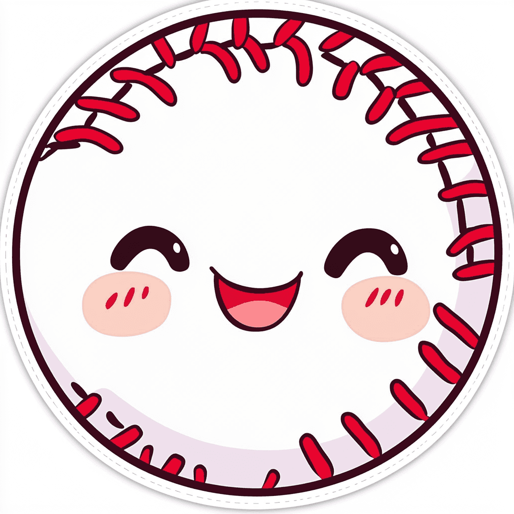 Baseball Bounce original repeating artwork