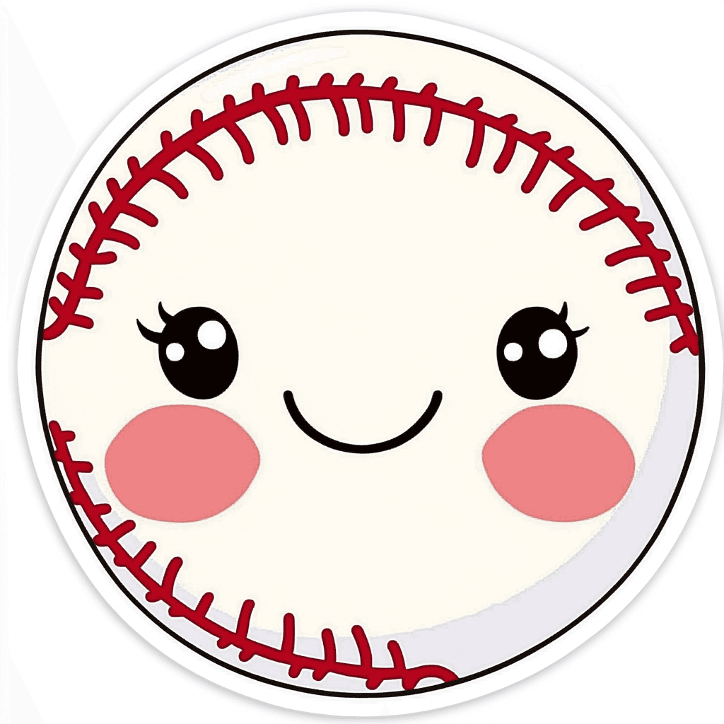 Baseball Bright original repeating artwork