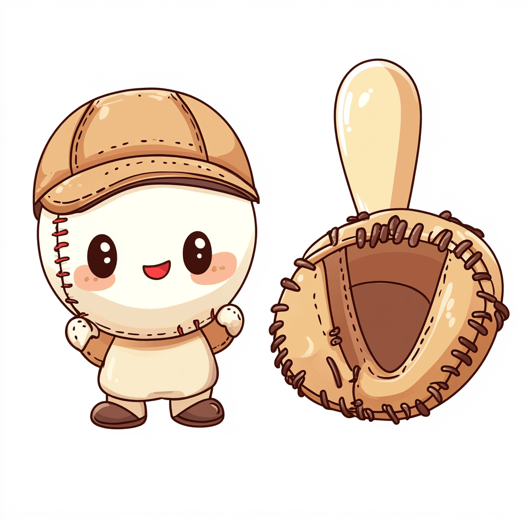 Cartoon Baseball Session original repeating artwork