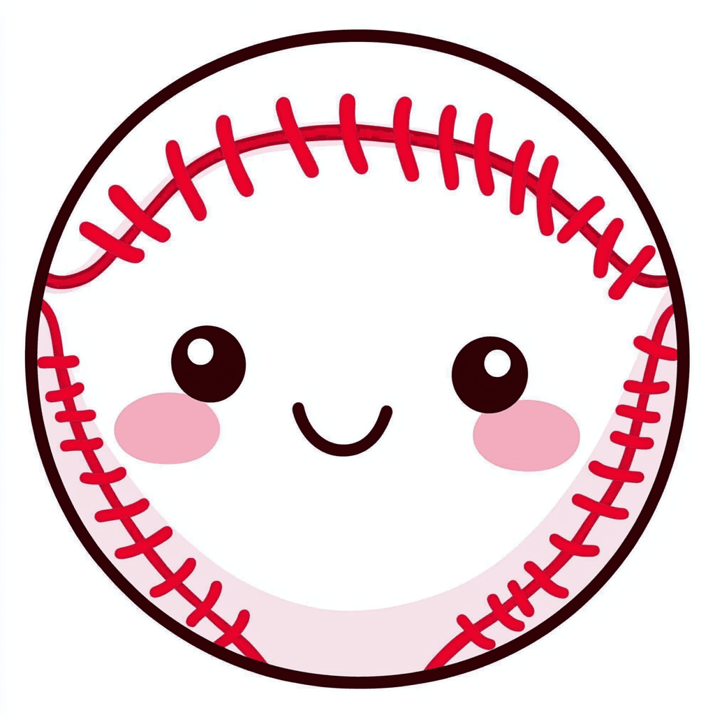 Baseball Autumn original repeating artwork