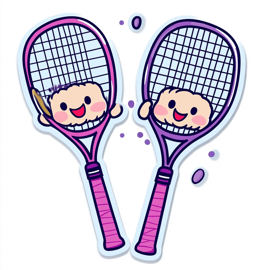 Racket Pastel original repeating artwork