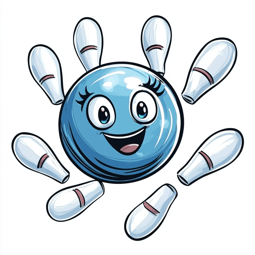 Bowling Fair original repeating artwork