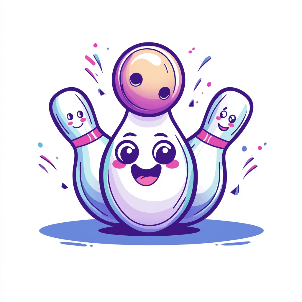 Bowling Flip original repeating artwork