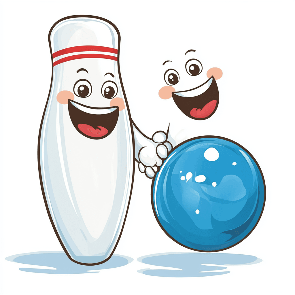 Bowling Chase original repeating artwork