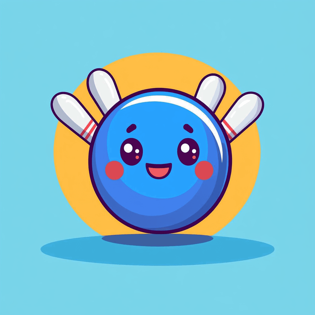 Bowling Spin original repeating artwork
