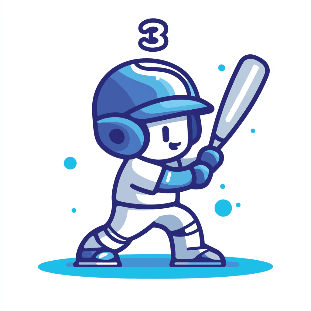 Baseball Play original repeating artwork