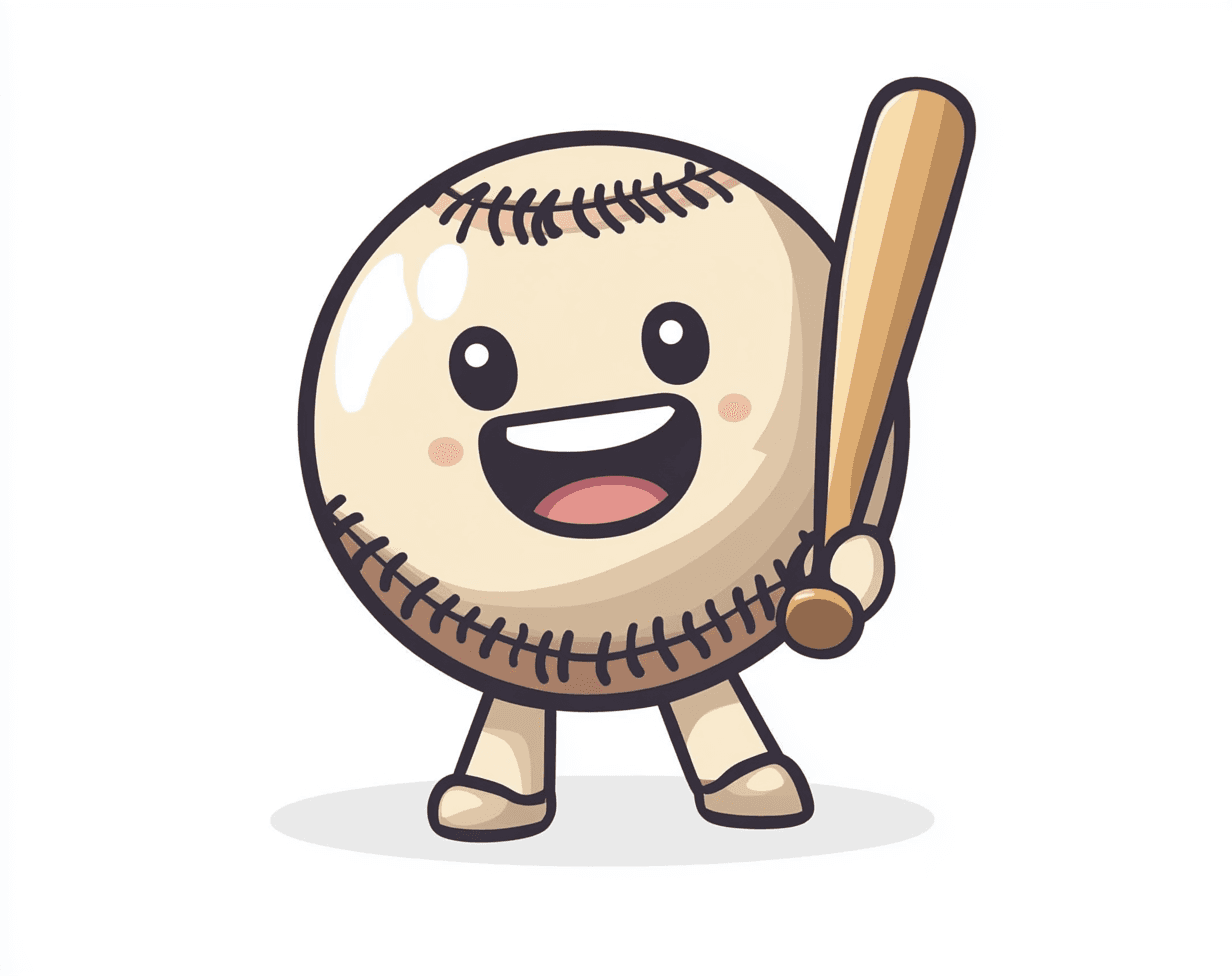 Cartoon Baseball Zoom original repeating artwork