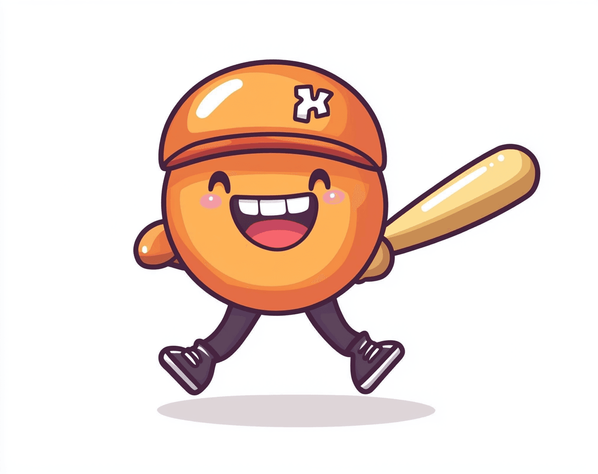 Cartoon Baseball 006 original repeating artwork