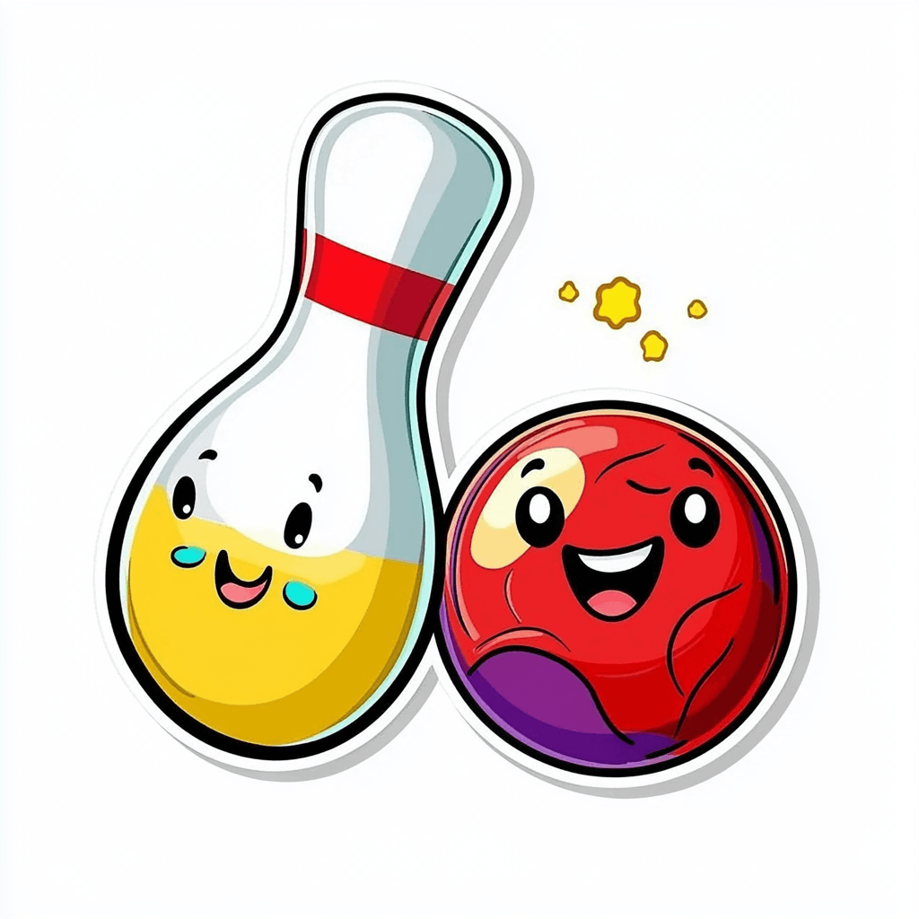 Cute Bowling Rush original repeating artwork