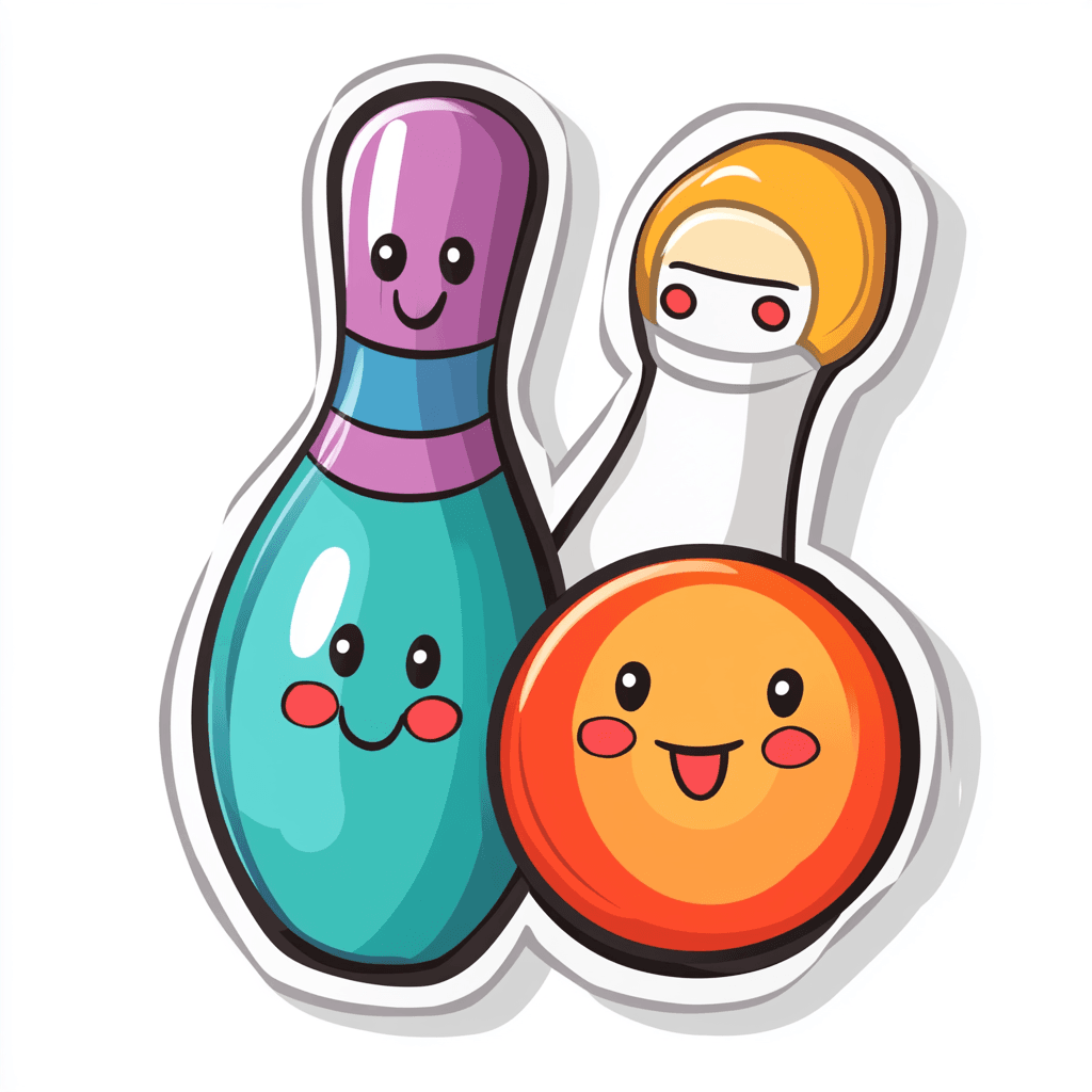Cute Bowling Fizz original repeating artwork
