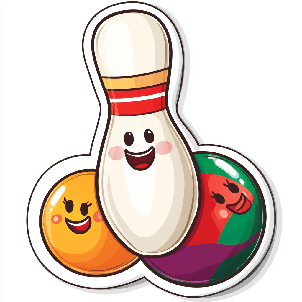 Cute Bowling Prism original repeating artwork