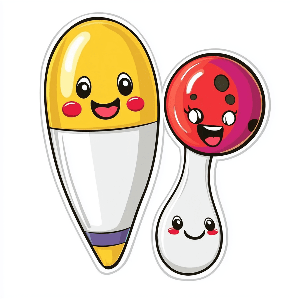 Cute Bowling Spark original repeating artwork