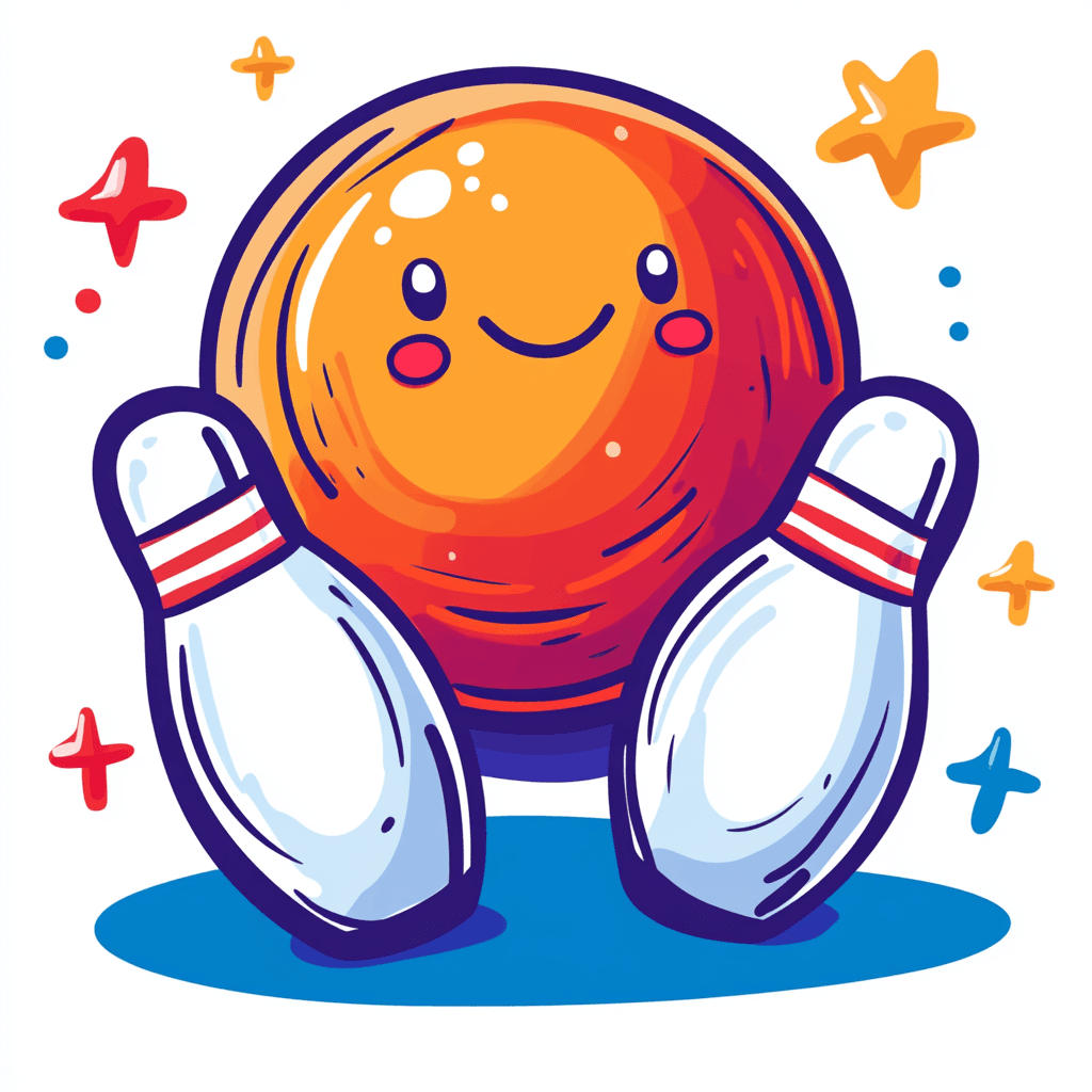 Cute Bowling Dash original repeating artwork